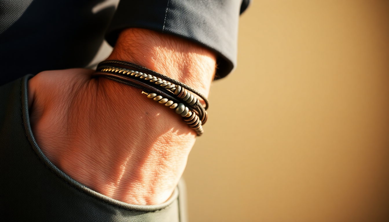 Stacking bracelet pour homme : les tendances actuelles