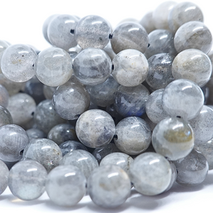 Labradorite - Rang de perles rondes sur fil en 6 ou 8 mm - Grade AA - Canada