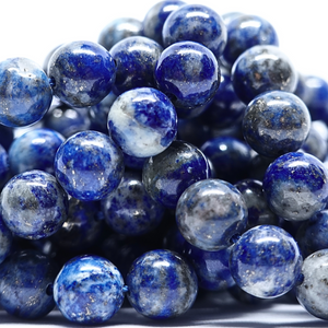 Lapis-Lazuli - Rang de perles rondes sur fil en 6 ou 8 mm - Grade A - Afghanistan