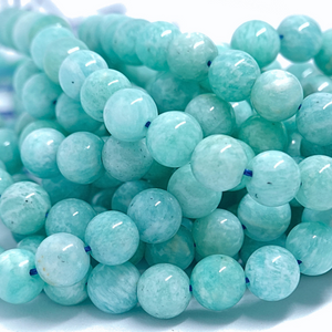 Amazonite - Rang de perles rondes sur fil en 6 ou 8 mm - Grade A